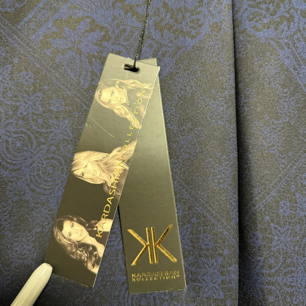 Kardashian Kollection Bodycon Dress L Indie Sleek Whimsigoth Gothic Floral NWT - Picture 10 of 12